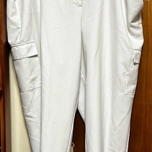 Lane Bryant White Cargo-Style Women's Trousers